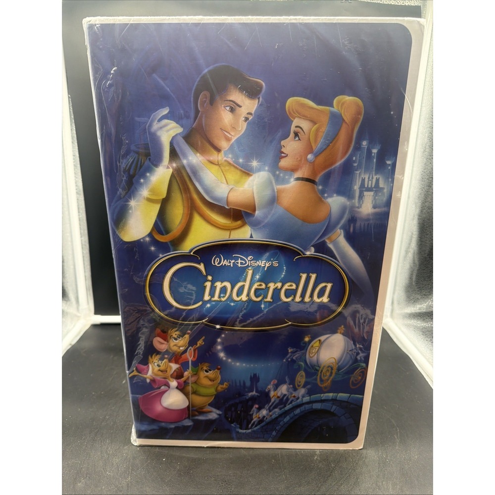 Disney Classic VHS Boxed Silk Touch Throw Blanket 50" × 70" Cinderella Prince
